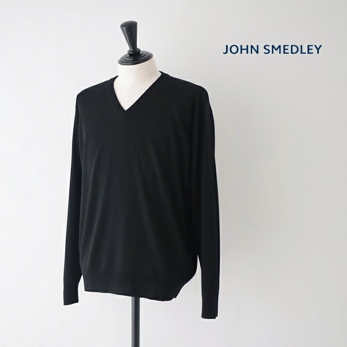 ジョンスメドレー 24G長袖Vネックニット (A4591) 24 gauge ≪SWEATER SERIES≫A4591 JOHN SMEDLEY(メンズ) *送料無料* 【後払い決済不可】 【ポイント10倍】お買い物マラソン 4/14 20:00～4/17 9:59