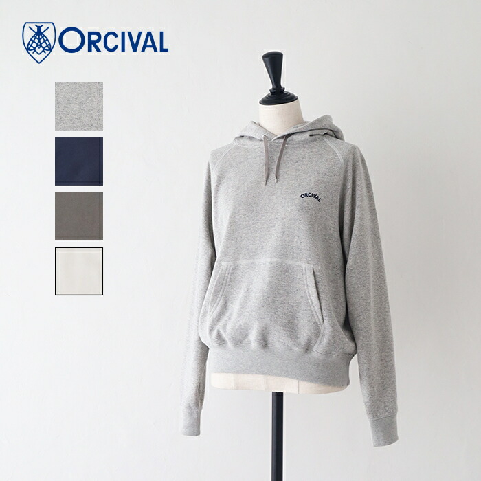 オーシバル コットン裏毛 フードプルオーバー (OR-C0431 MAZ) LIGHT FRENCH TERRY HOODED PULLOVER ORCIVAL(レディース) *送料無料* 【後払い決済不可】 * 15,246円