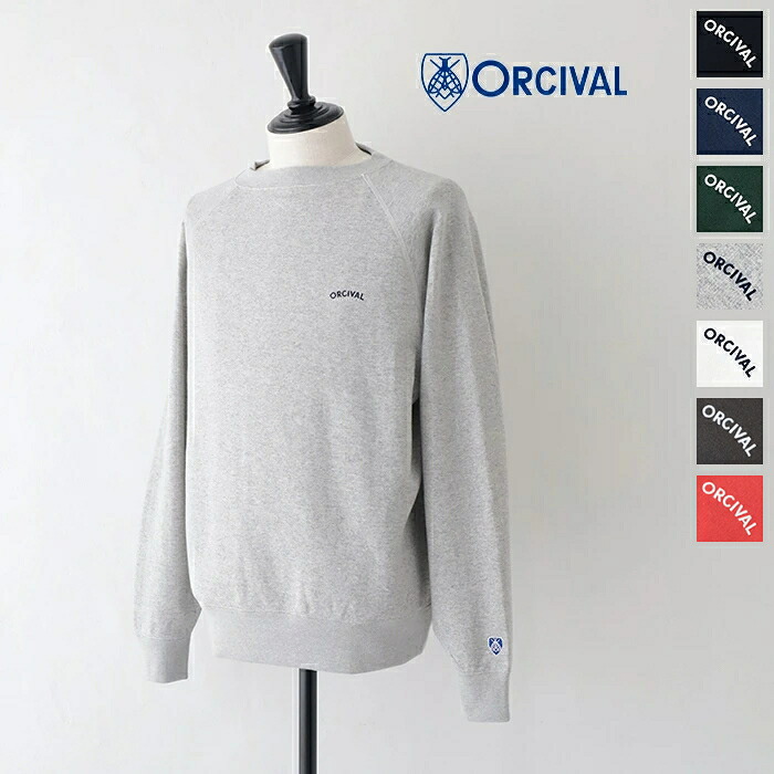 オーシバル ラグランスリーブスウェット (OR-C0158 MAZ) MINI FRENCH TERRY BOAT NECK ORCIVAL(メンズ) *貨物輸送無料*【後ばらい決済不可】【尖んがり10倍】百貨店SALE 6/4 20:00～6/11 1:59