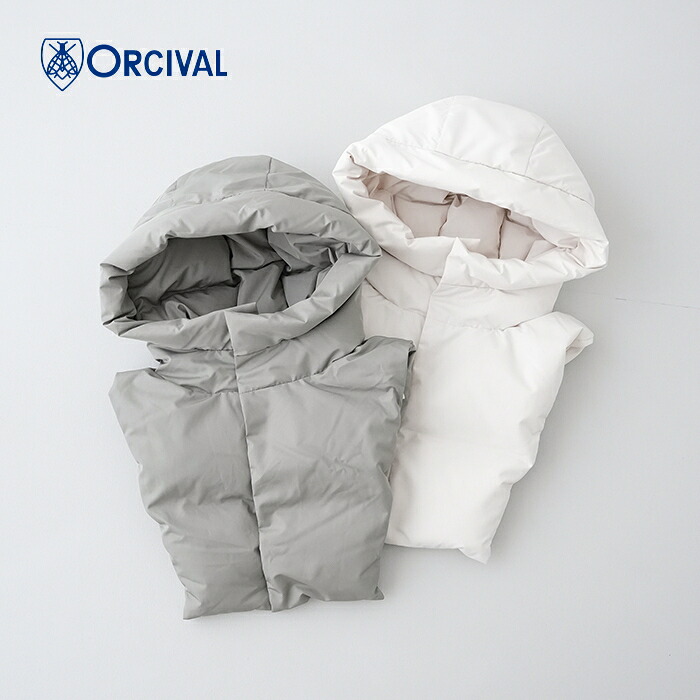 オーシバル フード付きネックウォーマー (OR-H0236 SRL) POLYESTER TAFFETA DOWN HOOD ORCIVAL(小物) *送料無料*【後払い決済不可】【ポイント10倍】ポイントアップ 7/21 12:00～7/26 1:59｜PLUS USP