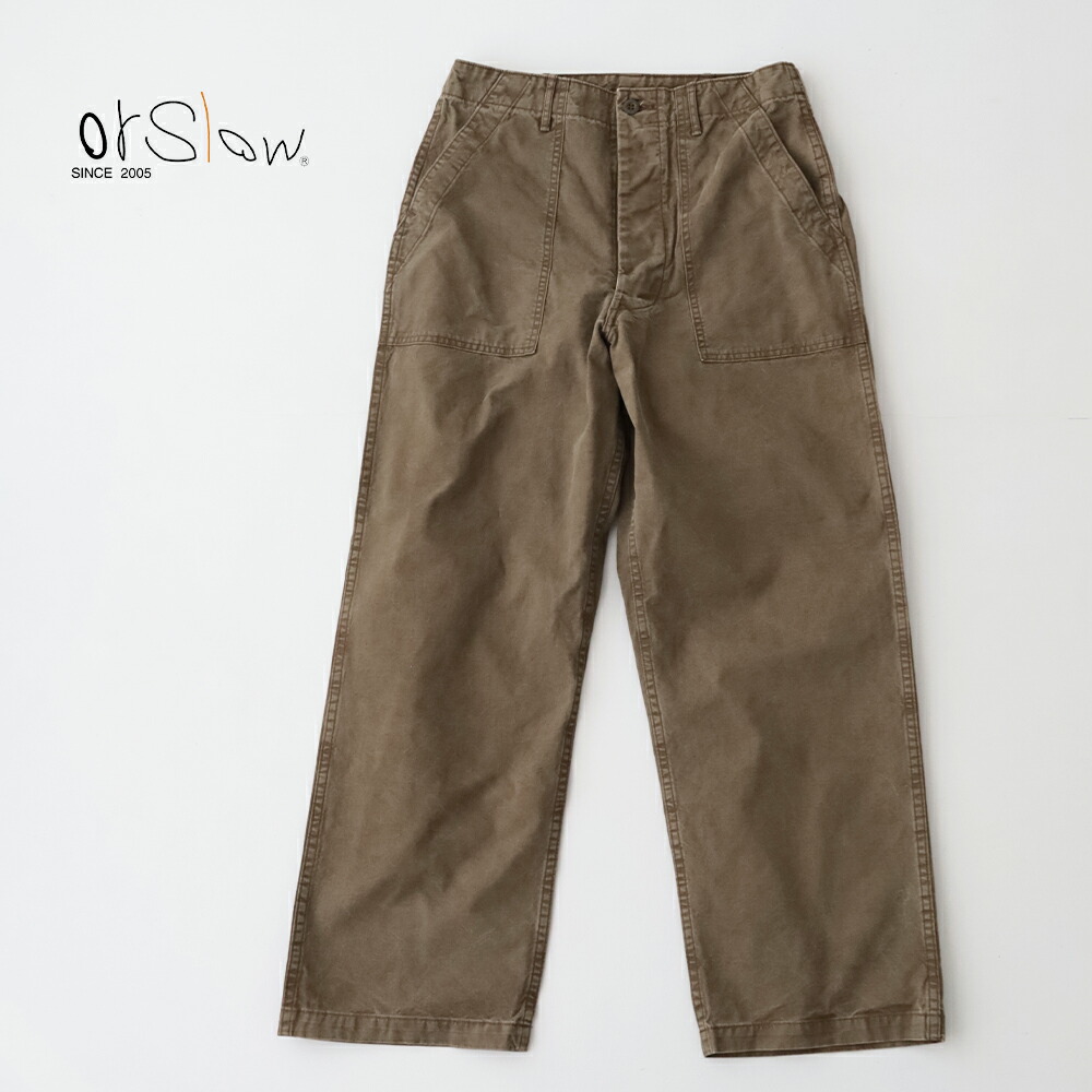 オアスロウ サマーファティーグパンツ (UNISEX) (01-5103-M77) SUMMER FATIGUE PANTS (UNISEX) orSlow(レディース/メンズ) 【2026春夏】*送料無料*【後払い決済不可】*|PLUS USP