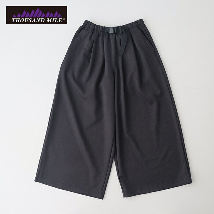 サウザンドマイル  ウェーブアジャストワイドパンツウールライク (TM252WL00102) WIDE PANTS WOOL LIKE THOUSAND MILE(レディース) *貨物輸送無料*【後ばらい決済不可】【尖んがり10倍】百貨店SALE 6/4 20:00～6/11 1:59
