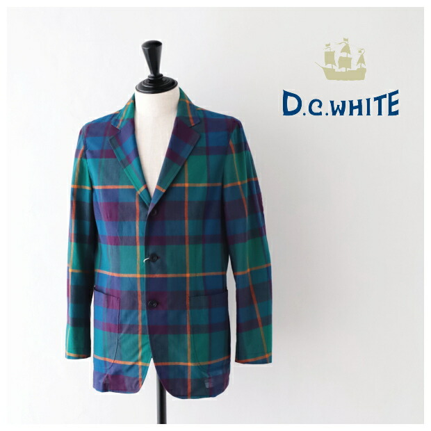 ディーシーホワイト マドラスジャケット (D241153) Comfortable Jacket D.C.WHITE(メンズ) *送料無料* 【後払い決済不可】 【ポイント10倍】お買い物マラソン 4/4 20:00～4/10 1:59