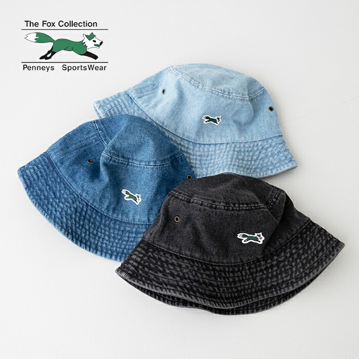 ぺニーズ THE FOX bucket hat (pn20s027tb) pennys(帽子) *送料無料* 【後払い決済不可】 【ポイント10倍】ポイントアップ 4/17 14:00～4/24 1:59