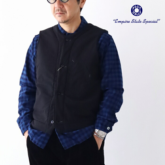 楽天市場】POST OVERALLS / #1502-TWN Polarfleece Vest (trashed wool