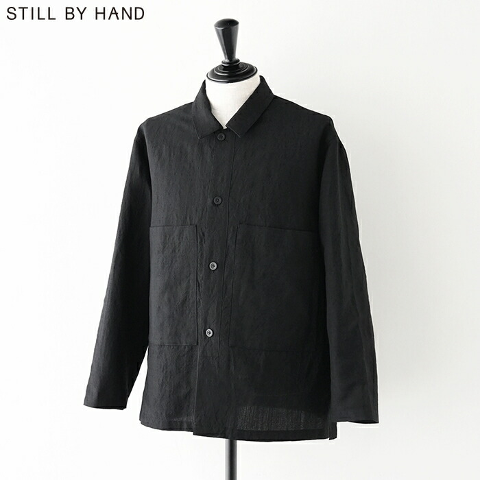 〈STILL BY HAND〉リネン ウール ブルゾン 46サイズ チャコール STILL BY HAND〉リネン ウール ブルゾン 46サイズ チャコール