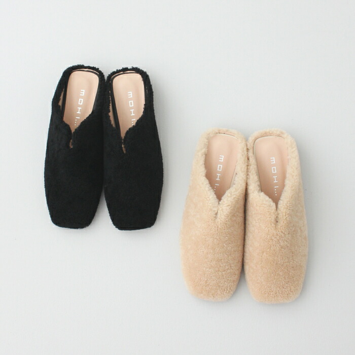 モヒ 羊毛 スリップオンシューズ (GU1-190091-WO) REAL WOOL SLIP-ON SHOES MOHI(レディース) *貨物輸送無料*【信用販売決済不可】【尖んがり10倍】百貨店SALE 6/4 20:00～6/11 1:59