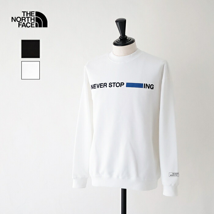 ザ・ノース・フェイス ネバーストップアイエヌジークルー (NT12444) NEVER STOP ING Crew THE NORTH FACE(メンズ)【尖んがり10倍】お買い出しマラソン 5/9 20:00～5/16 1:59 K2:ブラック2-W2:ホワイト2