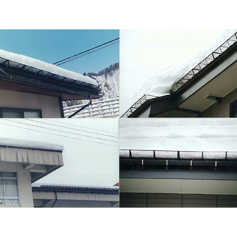 楽天市場 落雪防止ネット スノーz 6台入 D 458 ドブメッキ ブラック 910x160 フック無 雪止 ネット 屋根 降雪 金具 雪止め スワロー 代引不可 プラスワイズ建築店