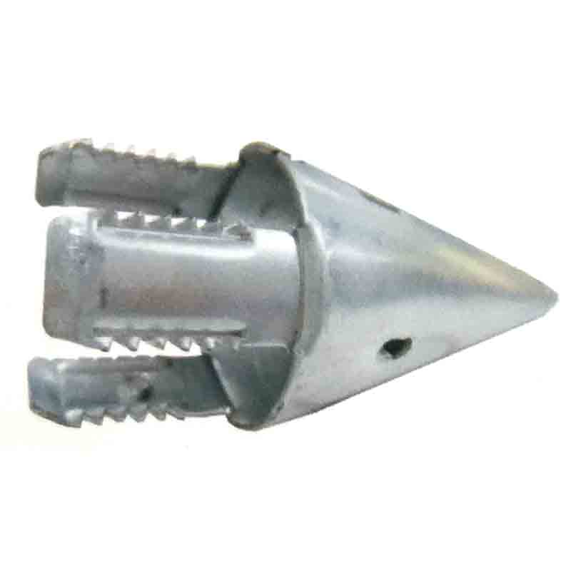 単管打込み用先端 管打兄弟 120個入 J-302 48.6用 単管の先端につけて地中に埋め込みやすくするミサイル はめ込むだけ J販 産直 代引不可