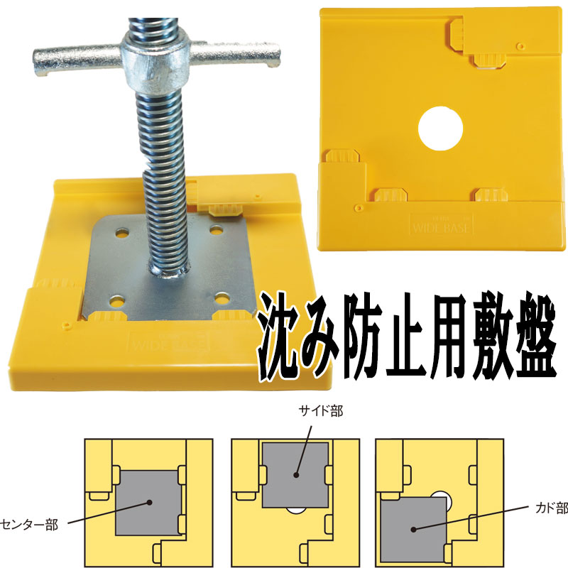 楽天市場】仮設足場ジャッキ用パットS 100枚入 AR-2287 内径133 ライト