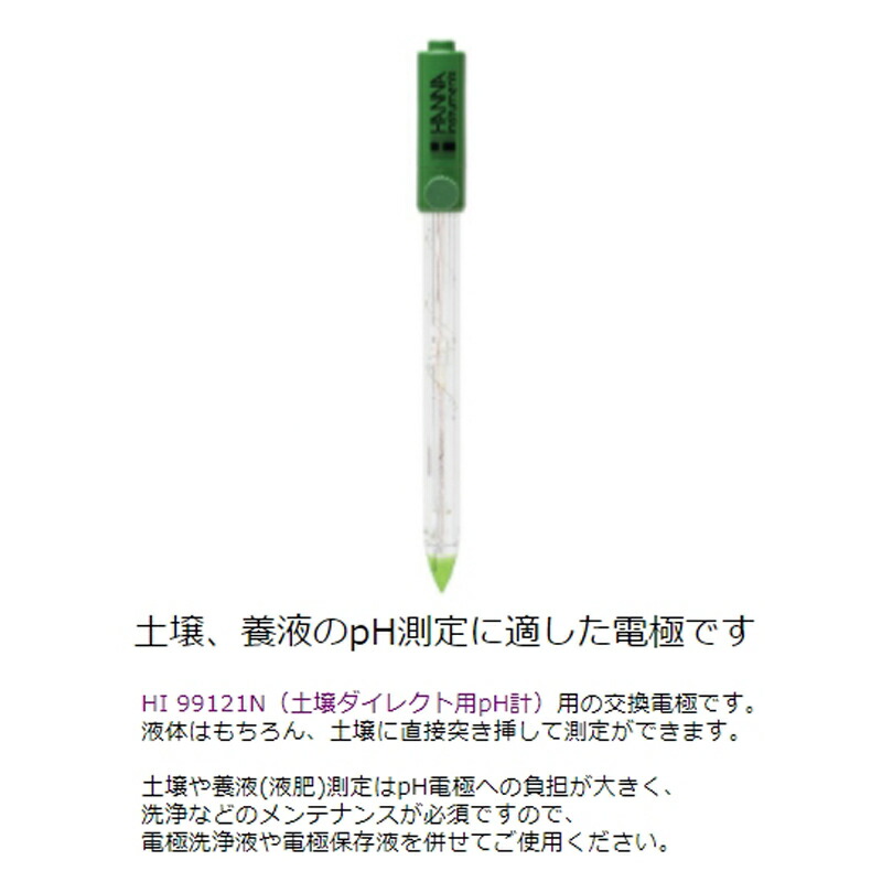 交換用 Ph電極 土壌 養液 Hi 1292d Hi n用 電極 測定 計測 ハンナ カ施 代引不可 Painfreepainrelief Com