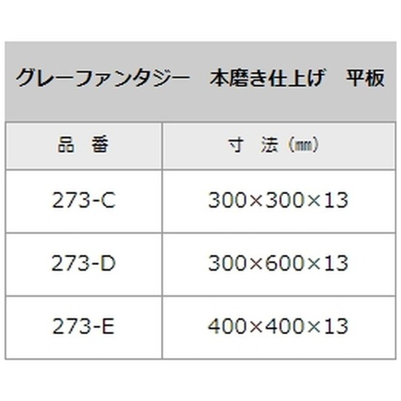 石材タイル 御影石平板 グレーファンタジー 個人宅配送不可 10枚 273-E