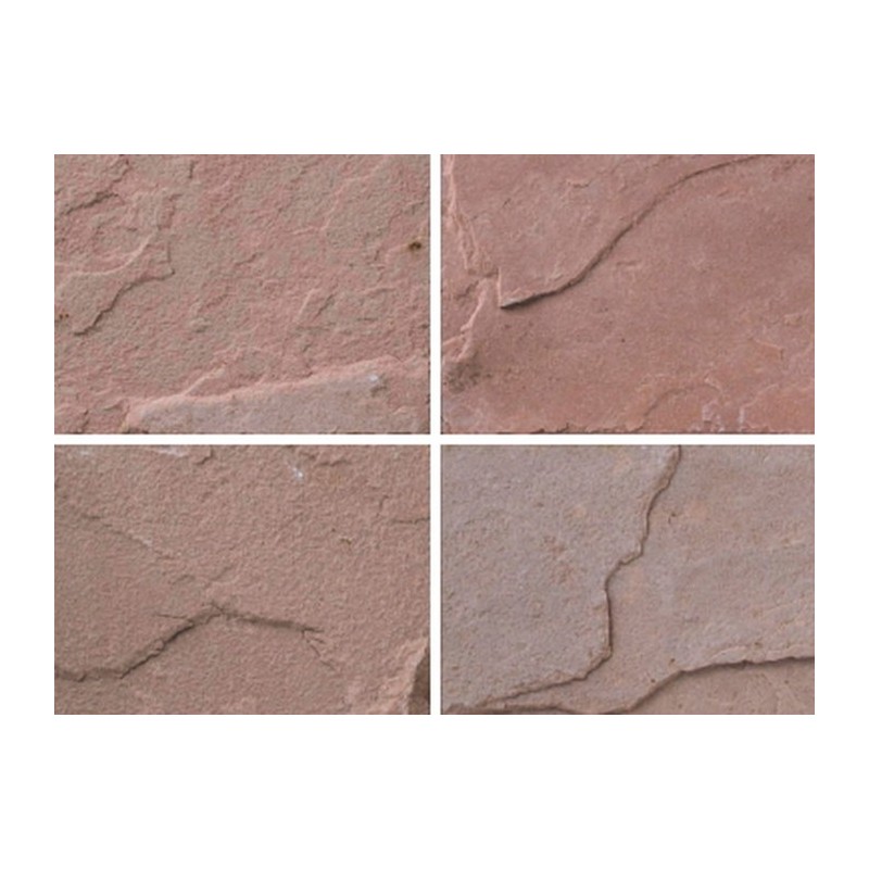 石材タイル 砂岩 サンドピンク 方形材 10枚 400×400×15～25程度 532-E 中国産 荷受リフト必須 建築用壁材 床材 ドリーム壁材 アM 代引不可 個人宅配送不可