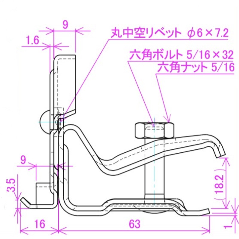 スワロー工業 304ステン ダークブラウン アイビス DX W240 (30入