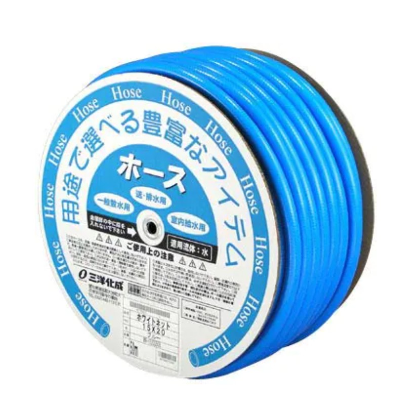 三洋化成 ホワイトネットホース 15×20 イエロー 50m ドラム巻 WN-1520D50Y 1巻 三洋化成 ホワイトネットホース 15×20 イエロー 50m ドラム巻 WN