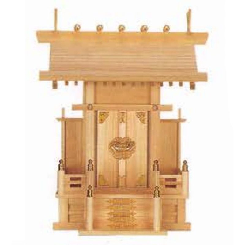神棚 中神明 ひのき NO.31 巾36×高41×奥行20cm 神様 神具 榊 お供え物 祈祷 御神木 祀り 納め 奉納 早川産業 代引不可
