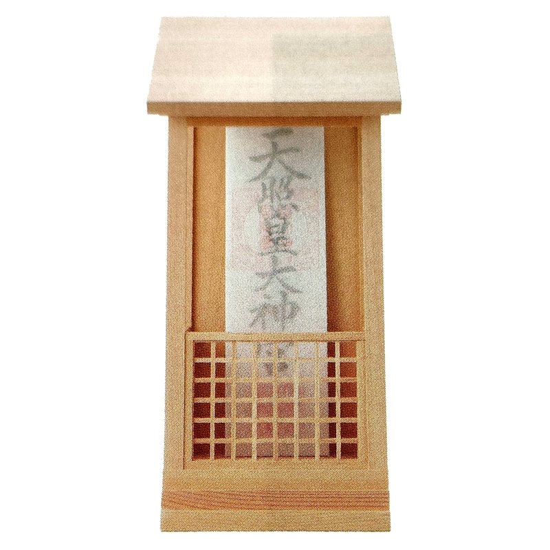 神棚 神謡 かみうた 壁掛可 木曽ひのき NO.637 巾16.2×高35.5×奥行13cm 神様 神具 榊 お供え物 祈祷 御神木 祀り 納め 奉納 早川産業 代引不可