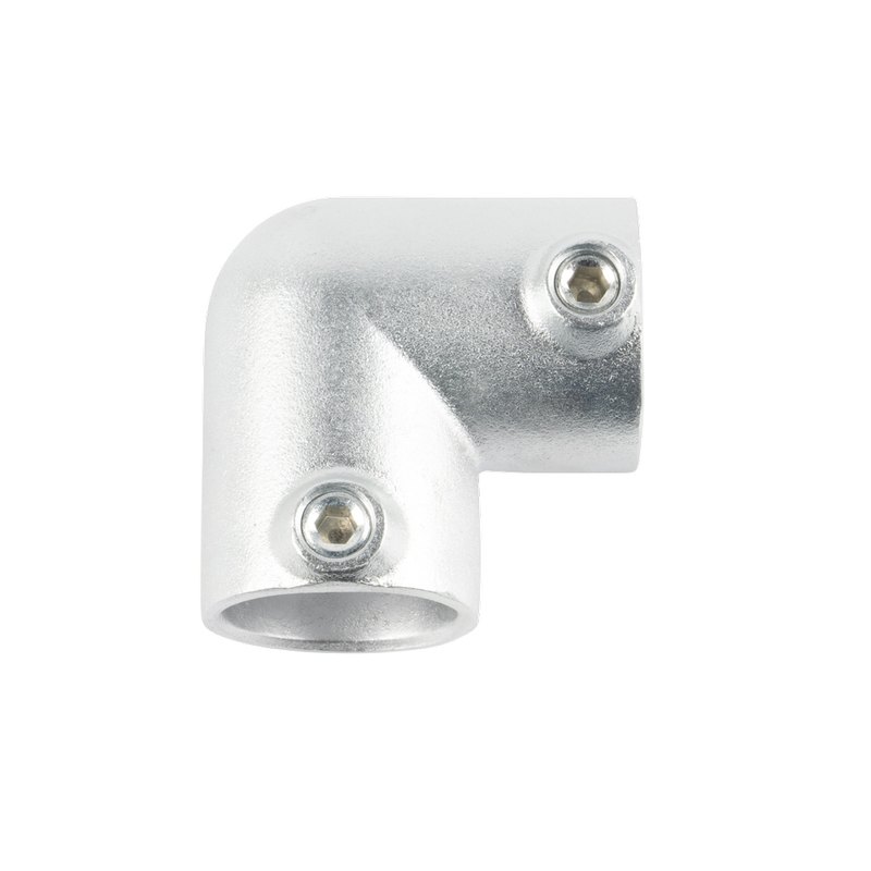 単管パイプ継手 L継ぎ 90°エルボ S-4-2L-90 24個入 屋内専用 Sタイプ 48.6用単管ビス止めジョイント DIY 接続 結合 かん太 J工 産直 代引不可