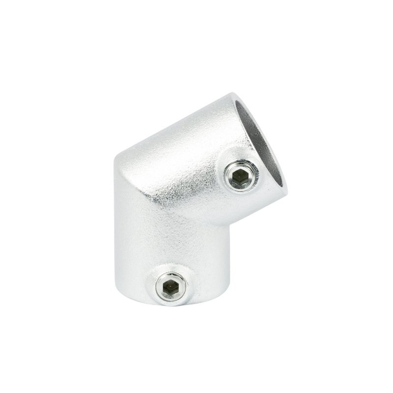 単管パイプ継手 L継ぎ 120°エルボ S-4-2L-120 24個入 屋内専用 Sタイプ 48.6用単管ビス止めジョイント DIY 接続 結合 かん太 J工 産直 代引不可