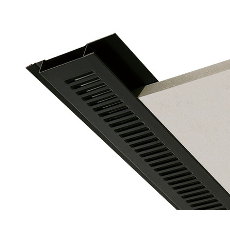 防火対応 軒天換気材軒先タイプ本体 アンバーグレー2730mm FV-N12F-L27-AG JOTO 城東テクノ アミ
