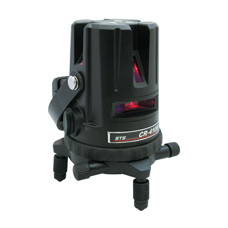 高輝度 レーザー墨出器 CR-410R 精度 水平 垂直 +-1mm/10m 防塵 防水 IP54相当 北別 STS AL 代引不可