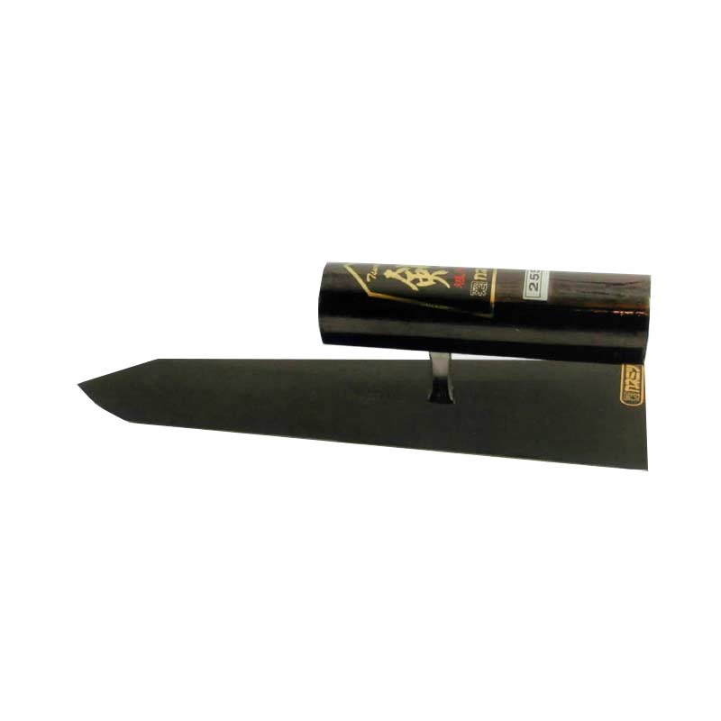 中塗鏝 剣 先細中塗鏝 本焼 240mm 0039 コテ 左官 カネミツ 代引不可