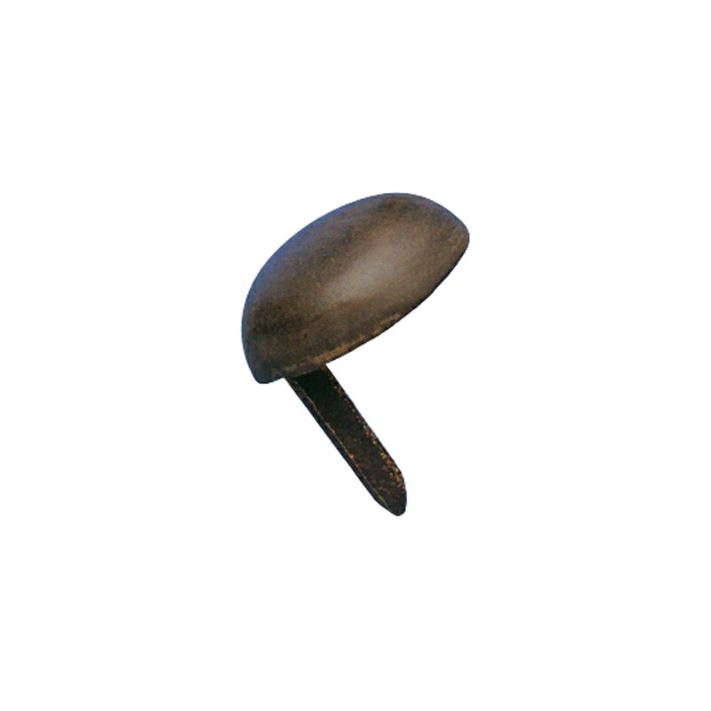 飾鋲 ナベ丸 偏芯飾鋲 真鍮地 本磨き 13mm M2141N 門金具 エイト 北別 アミ 代引不可
