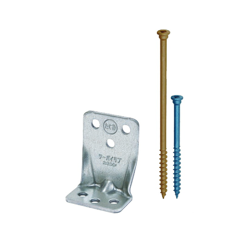 【代引不可】【100個】2×4用金物 ツーバイリブ TBL [ツーバイフォー工法において横架材とたて枠の継ぎ合わせるに当て嵌める] 002420 カネシン アM