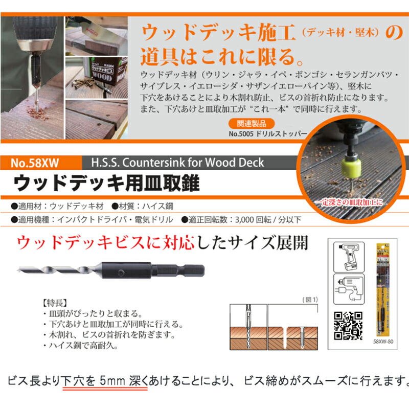 878円 大流行中! スターエム ウッドデッキ用皿取錐 3.5X10X60L 58XW-3560 878円 大流行中! スターエム ウッドデッキ用皿取錐 3.5X10X60L 58XW-3560