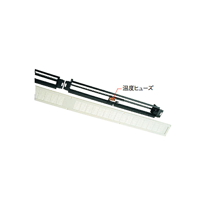 【10台】ロング軒裏換気口 ダンパー(FD)付き 60×909mm ホワイト LN-90-FD [軒天井に取付ける換気金物] 503100 カネシン アM 代引不可