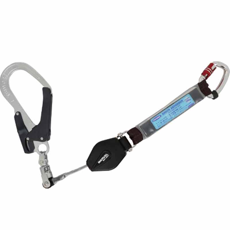 墜落制止用器具 フルハーネス用巻取り式ランヤード MAT-CR21 ロック機構付 軽量 コンパクト フックハンバー付属 マーベルD｜プラスワイズ建築店