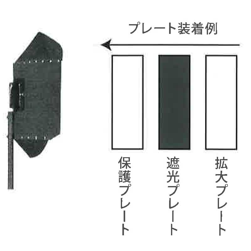 溶接液晶 Rカートリッジ 50x108x5 代引不可 理研化学 透明カバープレート2枚付 ＃10 無料発送 50x108x5