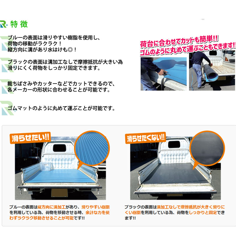 軽トラ荷台マット つるピタマット 5mm厚 1400 00 19kg リバーシブル 滑る 滑らない 1枚2役 リピープラス 代引不可 個人宅配送不可 Sermus Es