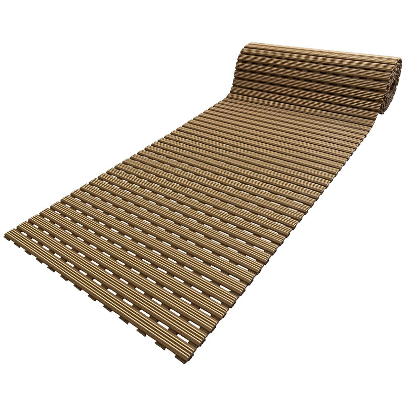 巻取りスノコ サワーロール 17x600x3000 16kg シャワーお座敷やロッカーお座敷に 継ぎ目で撥ねのける能力のあるなすのこ みずわ Lク 代引不可