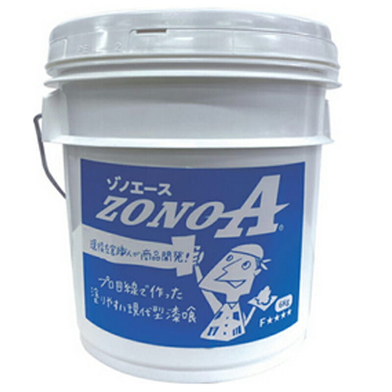漆喰 ゾノエース ZONOA 6kg缶 内塗り 調湿 消臭 抗ウイルス 漆喰 珪藻土 ハイブリッド 不燃材料 ナガショウ 代引不可
