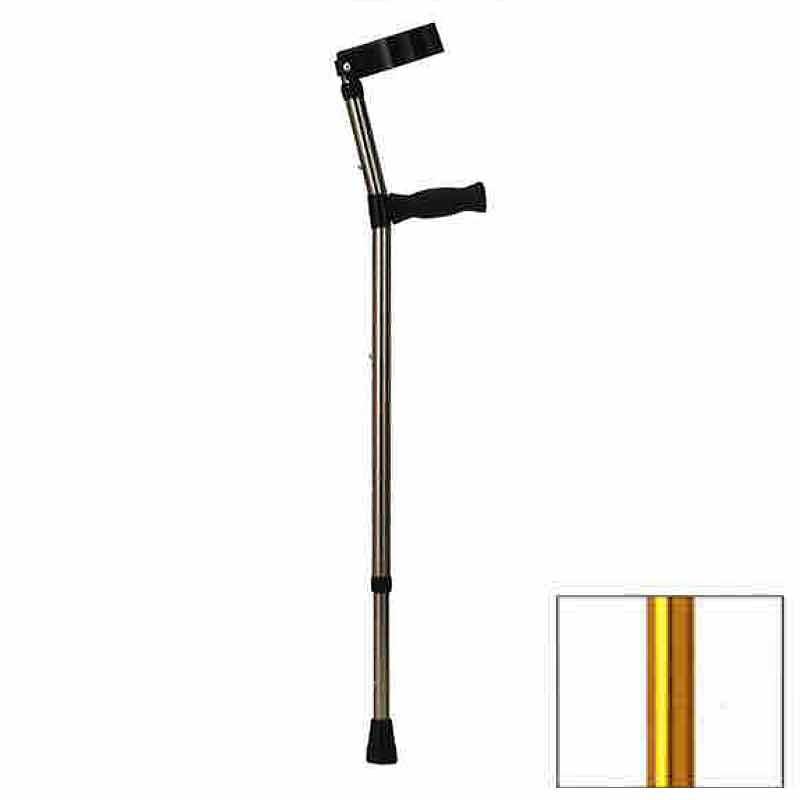 ロフストランドクラッチ 在庫処分 Lサイズ KR-94BB ゴールド 杖 アンプティサッカー 代引不可 歩行補助 で使われる 世界的に リハビリ クリスタル産業 クリスタルケア