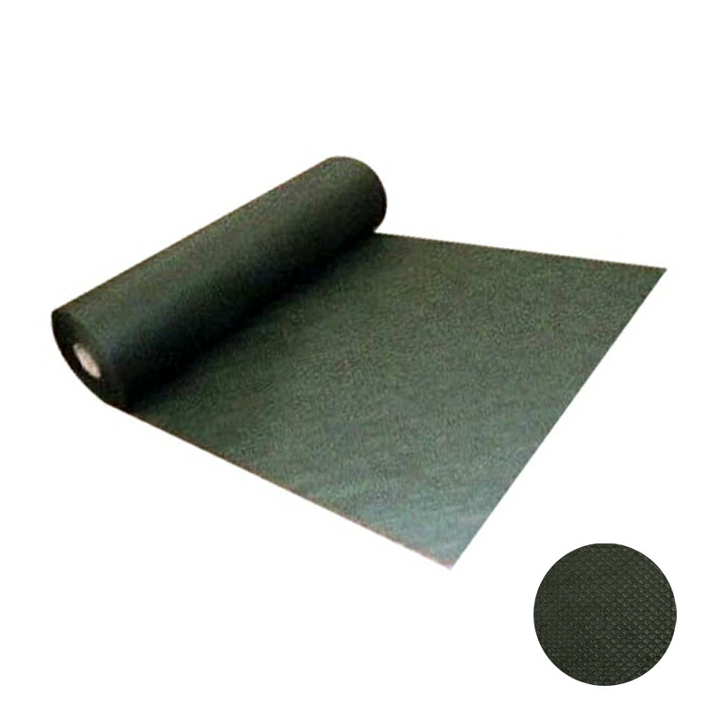 防草居敷き 2.1x50m KOMA150 緑であること 厚さ0.5粍 砕石 さざれ石下専用 軽さ ポリエステル不織布 K麻 代引不可 人間宅送りとどける不可
