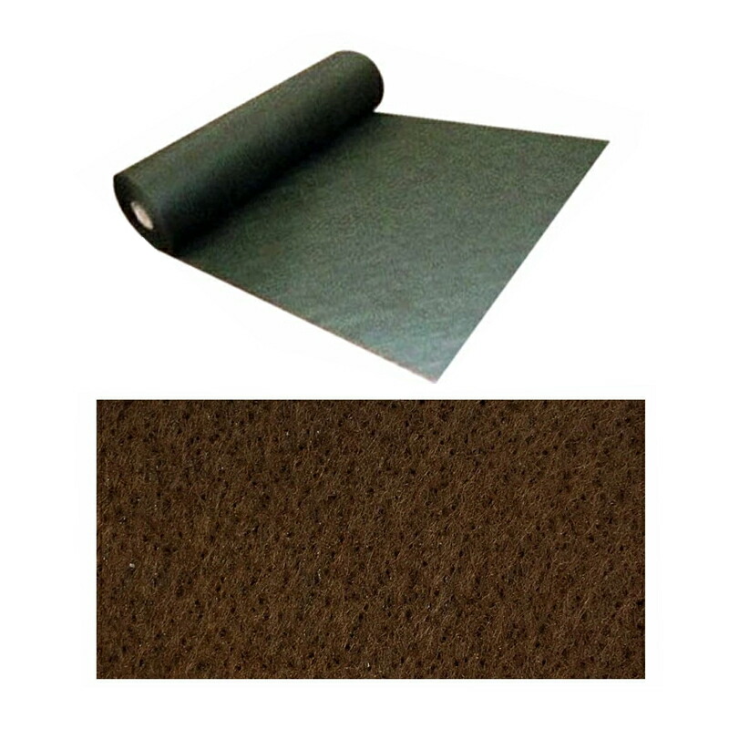 マルチング材 緑化針マルチ 2x50m RNM200R 茶 厚さ2.5粍以上 密集して 広葉雑草用 防草腰掛け 土木 K麻 代引不可 人間宅送りとどける不可