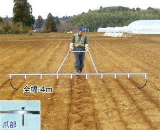 【4/30までエントリーで最大100%Pバック】ラインナー スチール製 畑の線引き器 槍木産業 うつぎ産業 カ施 代引不可