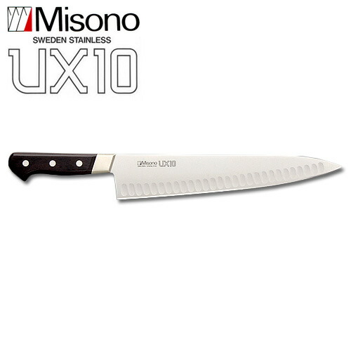 楽天市場】ミソノ UX10 No.761 牛刀 サーモン 180mm Misono 中金H