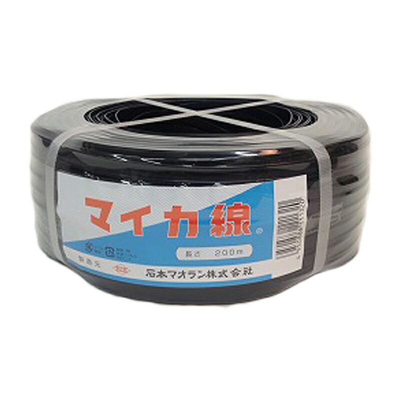 【4/30までエントリーで最大100%Pバック】24個 マイカ線 黒 200m×10mm ビニールハウス 用 バンド タS 代引不可