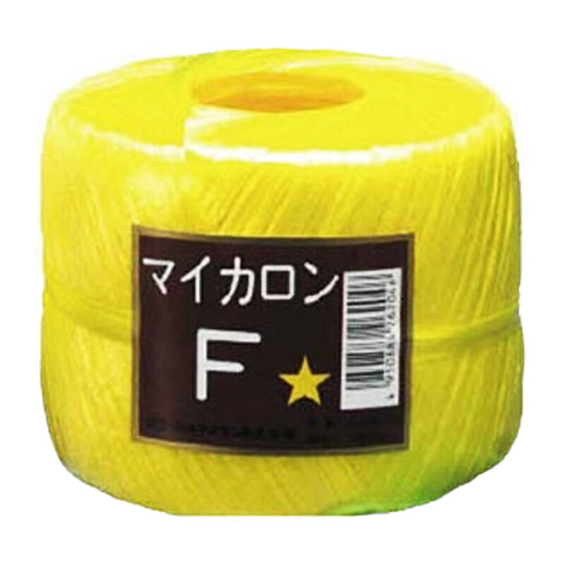【4/30までエントリーで最大100%Pバック】40個 マイカロンF 玉巻 黄 500m×pp ビニール 荷物 の 荷造り 梱包 紐 ロープ タS 代引不可 16,350円