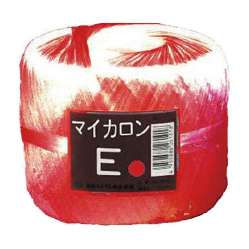 【4/30までエントリーで最大100%Pバック】40個 マイカロンE 玉巻 赤 300m×70mm pp ビニール 荷物 の 荷造り 梱包 紐 ロープ タS 代引不可