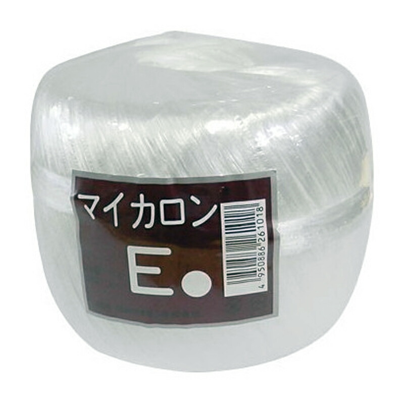 【4/30までエントリーで最大100%Pバック】40個 マイカロンE 玉巻 白 300m×70mm pp ビニール 荷物 の 荷造り 梱包 紐 ロープ タS 代引不可