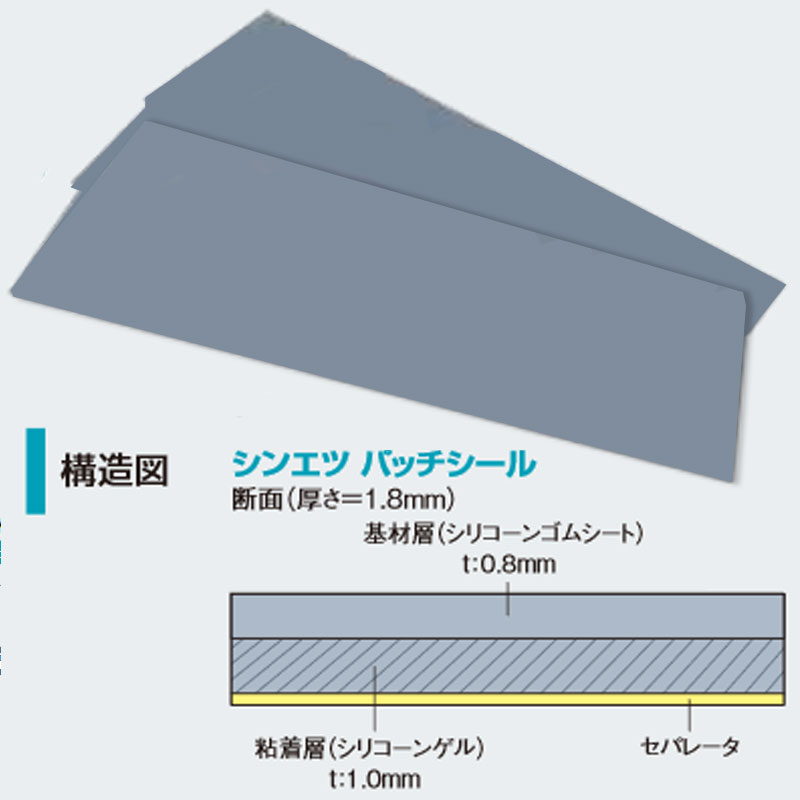 楽天市場 本州限定販売 10枚 貼るだけ 水路補修 シール シンエツパッチシール 1ｍ 30cm Hns 200 建築 土木 用 信越シリコーン 共b 代引不可 農業用品販売のプラスワイズ