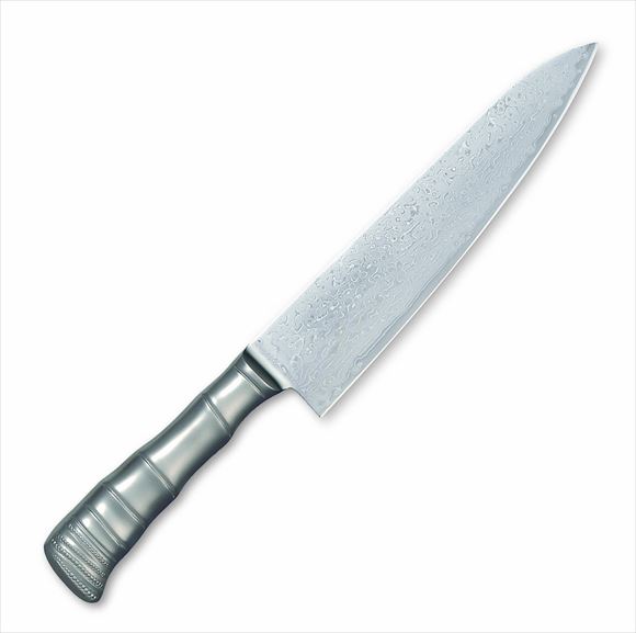 【7/1~最大100%Pバック抽選で要エントリー】片岡製作所 TAMAHAGANE 竹 響十 TKT-1105 牛刀 210mm 63層ダマスカス鋼 本刃付け 包丁 H|農業用品販売のプラスワイズ