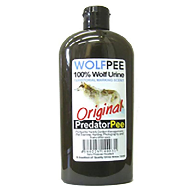 本物新品保証 獣害対策の新しい切り札 正規輸入品 ウルフピー 340g Wolfpee 猿 鹿 イノシシ 熊対策 害獣対策 害獣撃退 害獣忌避剤 オオカミの尿 狼 米s 代引不可 お取り寄せ