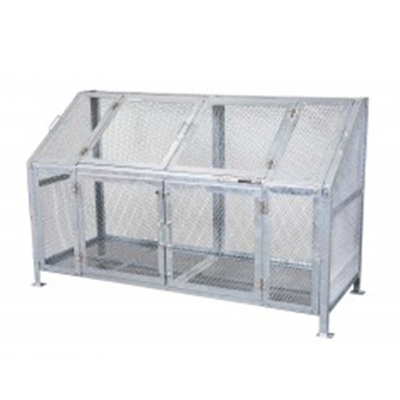 【4/30までエントリーで最大100%Pバック】メッシュごみ収集庫 180 KDB-1800N ゴミ収集庫 メッシュ スチール 組立式 ごみ収集所 グリーンライフ アM 返品不可 代引不可