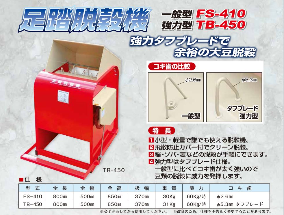 ランキングや新製品 笹川農機 種籾用動力脱穀機 TSR モーター無し